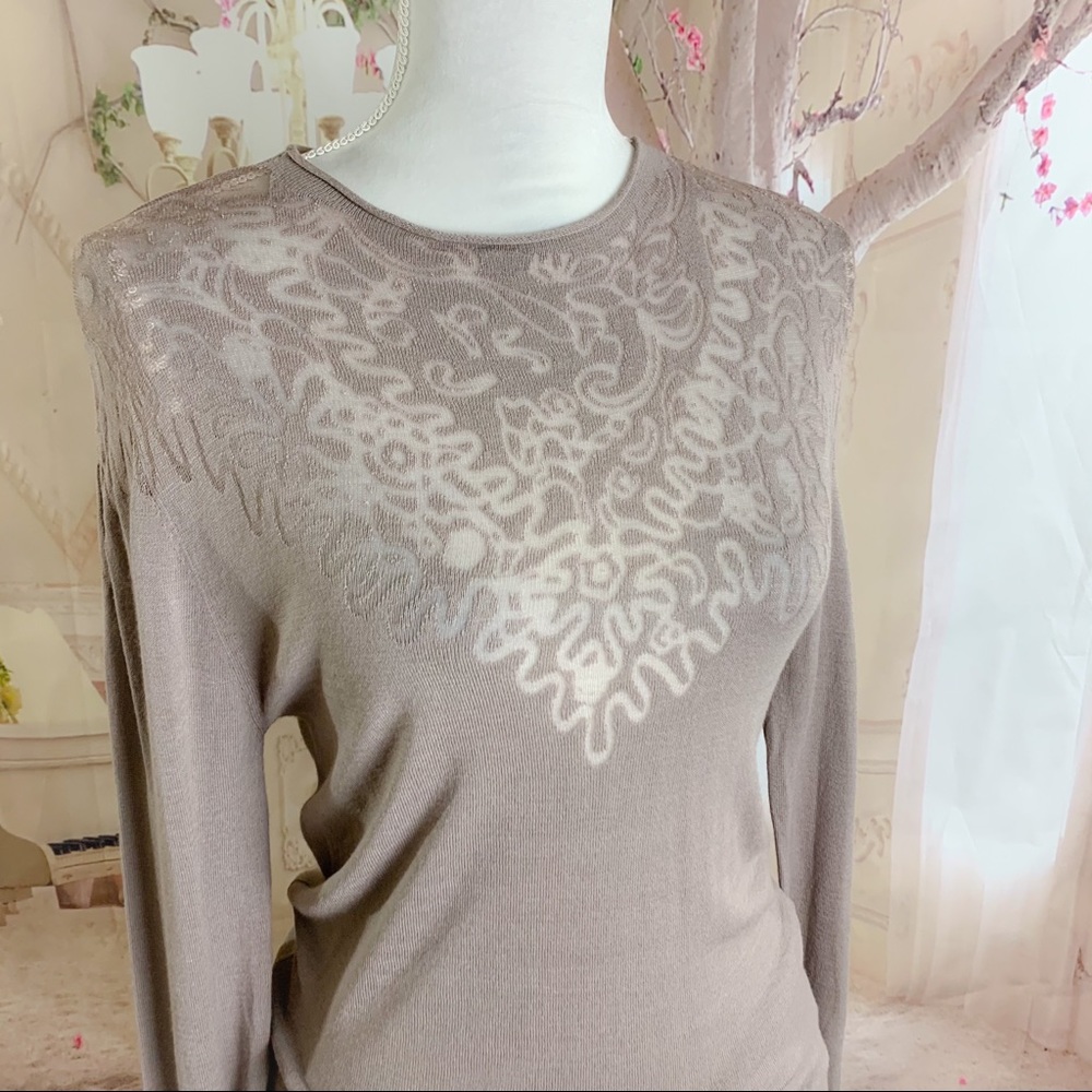 NEW Current Air Mesh Panel Long Sleeve Top - Picture 5 of 11